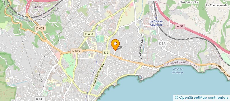localisation de l'entreprise SUBLIME CONCEPT à LA CIOTAT