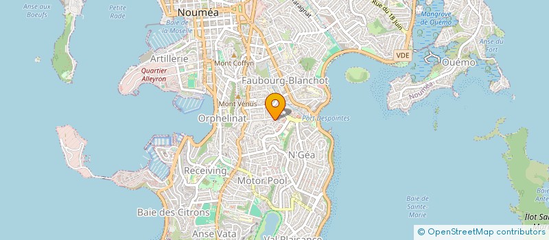 localisation de l'entreprise SUBLIMESSENCE à NOUMEA