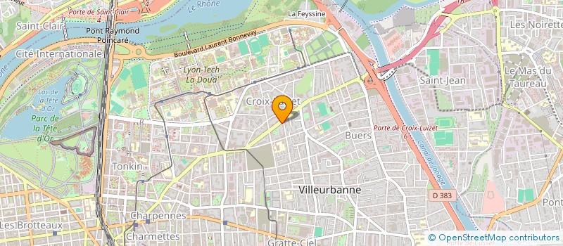 localisation de l'entreprise SUBMOA  VILLEURBANNE