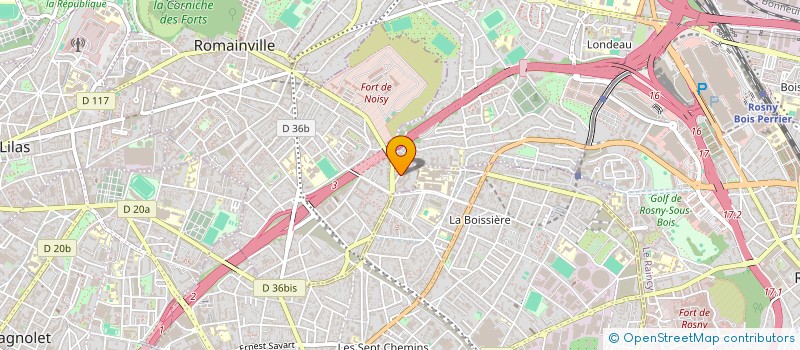 localisation de l'entreprise SUBOCEAN 93 à ROMAINVILLE