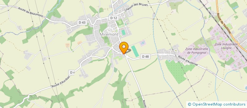 localisation de l'entreprise SUBRA  MIREMONT