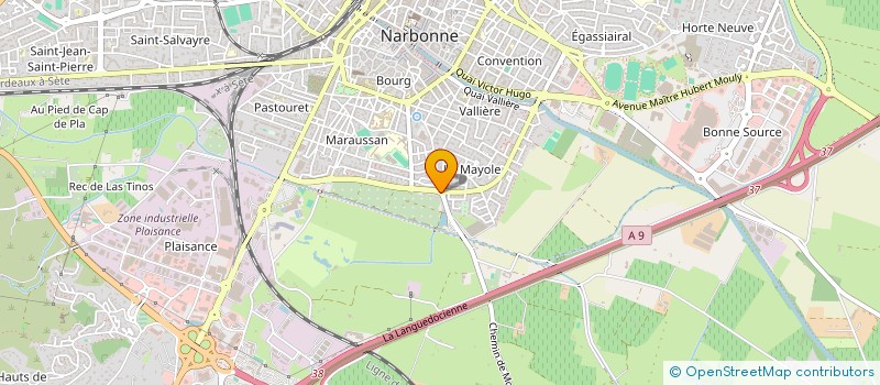 localisation de l'entreprise SUBRA AUDIT  NARBONNE