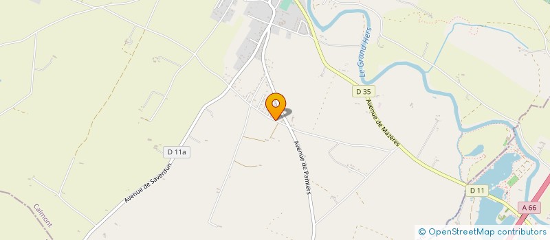 localisation de l'entreprise SUBRA CALMONT SANITAIRE THERMIQUE  CALMONT