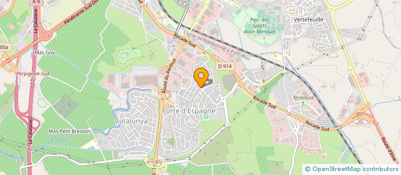 localisation de l'entreprise SUBRESEAUX  PERPIGNAN