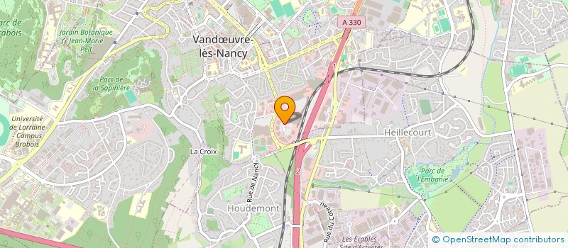 localisation de l'entreprise SUBROAD à VANDŒUVRE-LES-NANCY