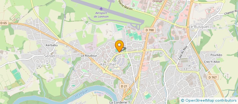 localisation de l'entreprise SUBSONIC&COMPAGNIE  LANNION