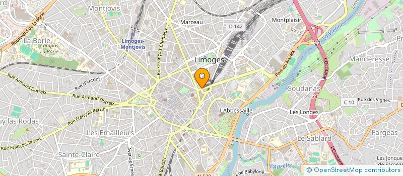 localisation de l'entreprise SUBSTRA  LIMOGES