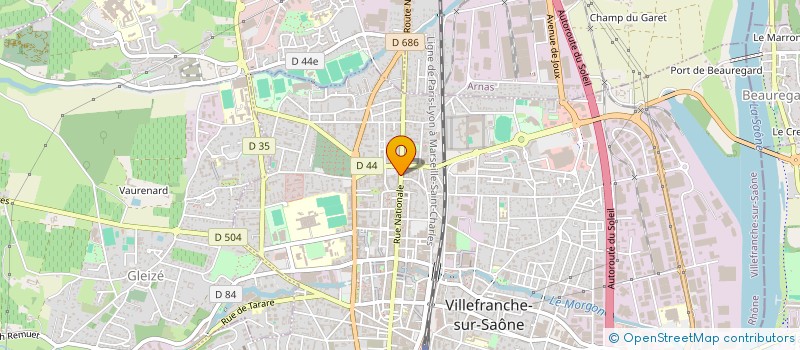 localisation de l'entreprise SUBTIF à VILLEFRANCHE-SUR-SAONE