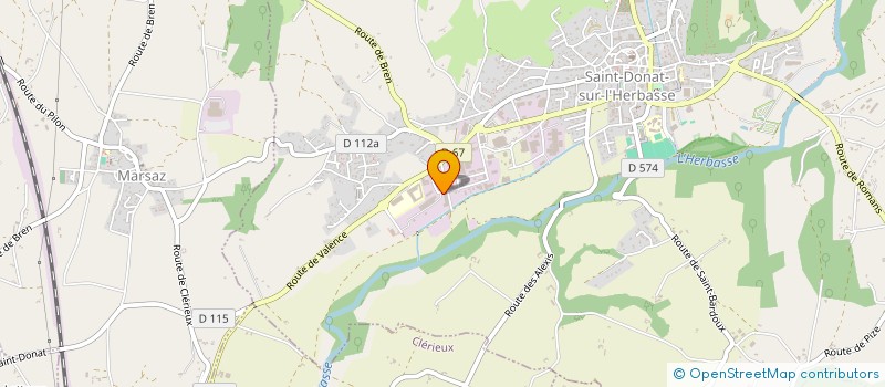 localisation de l'entreprise SUBTLE  ROMANS-SUR-ISERE