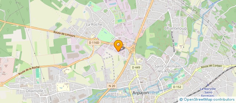 localisation de l'entreprise SUBTOP à ARPAJON