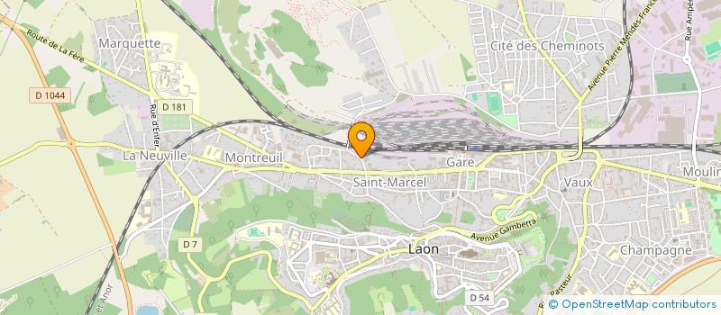 localisation de l'entreprise SUBTS à LAON