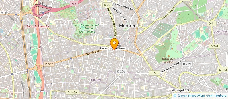 localisation de l'entreprise SUBURB PRODUCTION à MONTREUIL