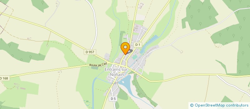 localisation de l'entreprise SUBVERSION à ENTRAINS-SUR-NOHAIN