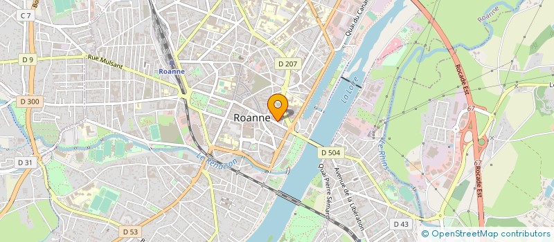 localisation de l'entreprise SUBVH à ROANNE