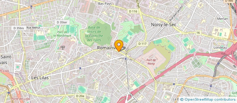 localisation de l'entreprise SUBWAY à ROMAINVILLE