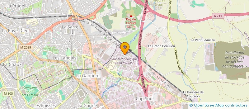 localisation de l'entreprise SUC BW TDP  CLERMONT-FERRAND