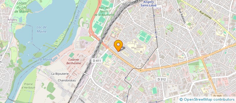 localisation de l'entreprise SUCAH à ANGERS