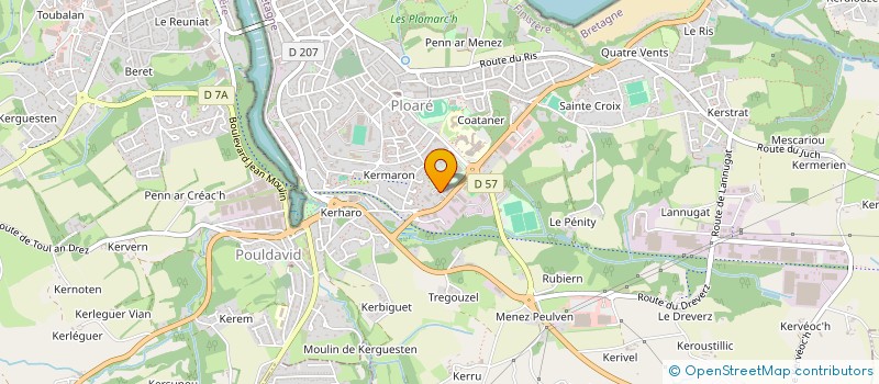 localisation de l'entreprise SUCC RIOU POULIQUEN  DOUARNENEZ