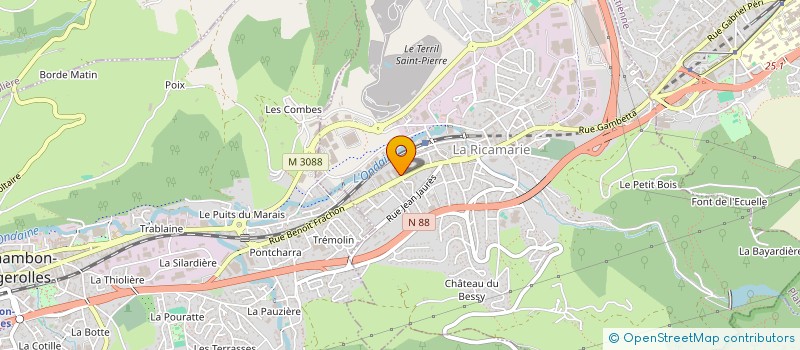 localisation de l'entreprise SUCC'S FORMATION  LA RICAMARIE