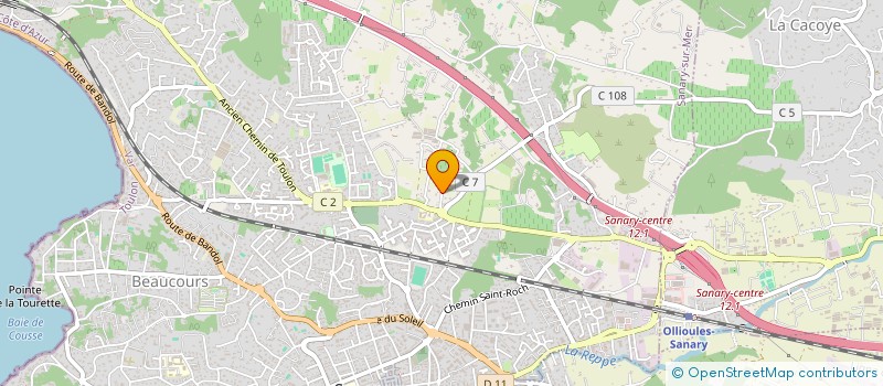 localisation de l'entreprise SUCCES PRESTIGE IMMOBILIER  SANARY-SUR-MER