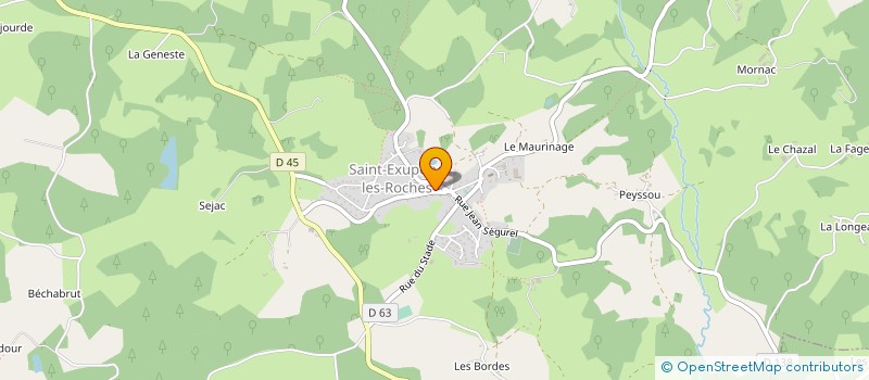 localisation de l'entreprise SUCCESSION DALEGRE LOUIS  SAINT-EXUPERY-LES-ROCHES