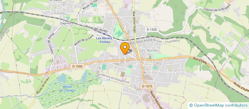 localisation de l'entreprise SUCCESSION J TABARINI  LES ABRETS-EN-DAUPHINE