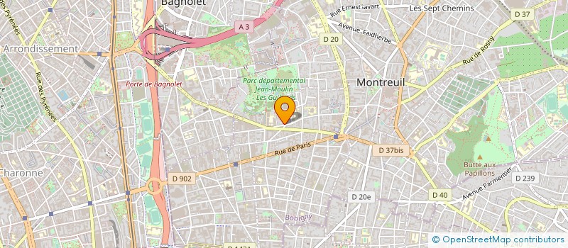 localisation de l'entreprise SUCCESSION LAPLAUD à MONTREUIL