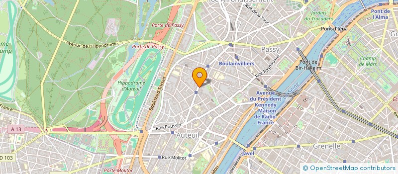 localisation de l'entreprise SUCCESSION MADELEINE MERCIER à PARIS