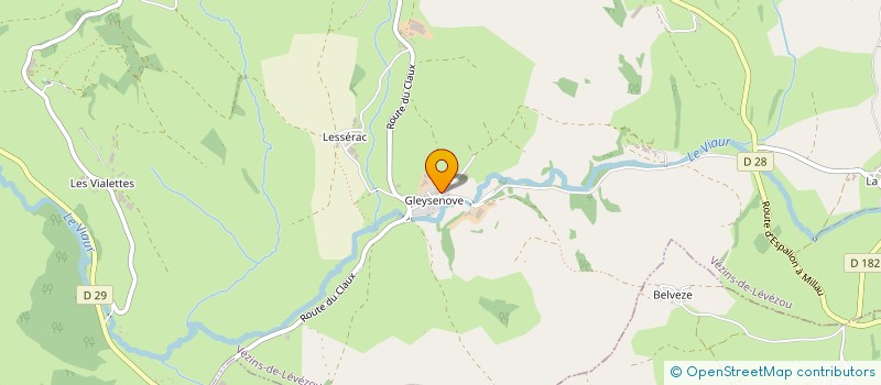 localisation de l'entreprise SUCCESSION ROUQUETTE CASIMIR  VEZINS-DE-LEVEZOU