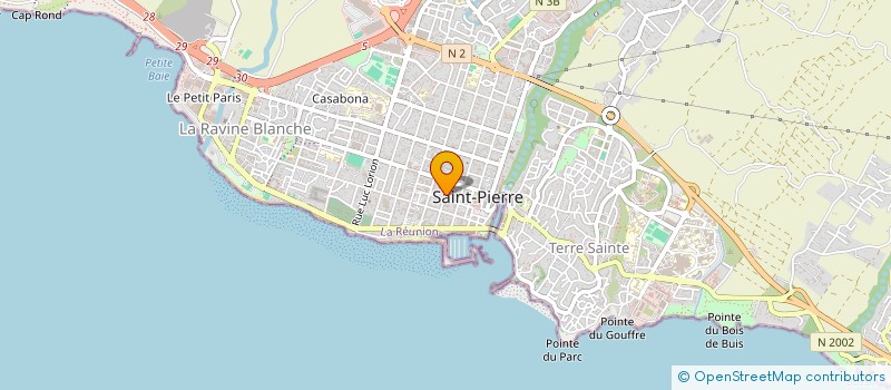 localisation de l'entreprise SUCCESSION SIMJEE GOULAM HOUSEN MAMODE  SAINT-PIERRE