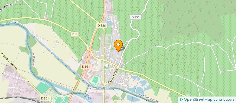 localisation de l'entreprise SUCESSION BONDON FRANCINE  DIZY