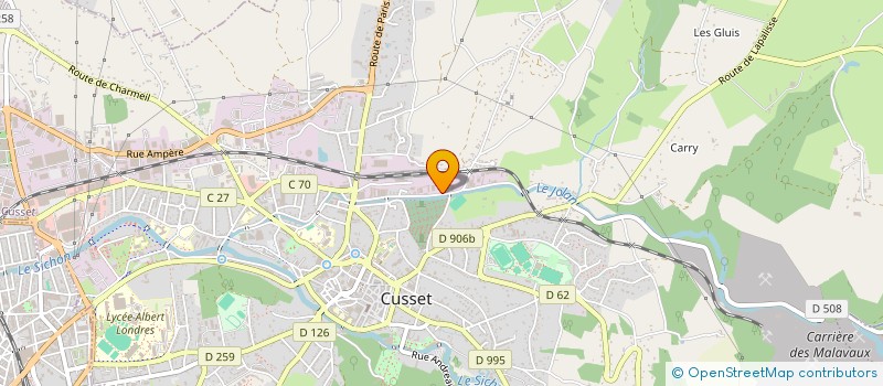 localisation de l'entreprise SUCHET à CUSSET
