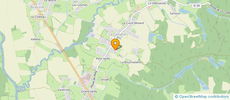 localisation de l'entreprise SUCHET  LA GENETE