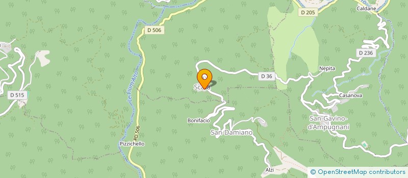 localisation de l'entreprise SUCIETA DI CACCIA TINTURAJA  SCATA