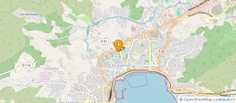 localisation de l'entreprise SUCIETA DI LOCAZIONI ISULA BELLA à AJACCIO