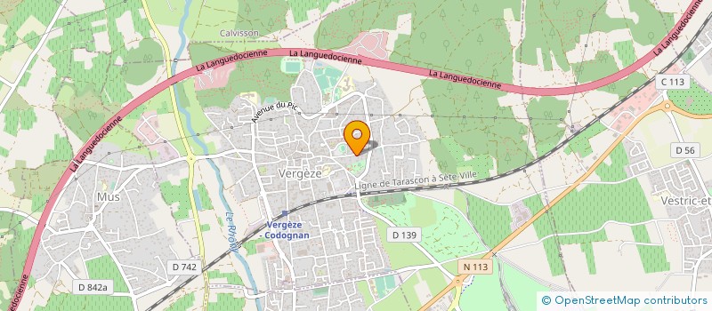 localisation de l'entreprise SUCLO ISLE SUR LA SORGUE  VERGEZE