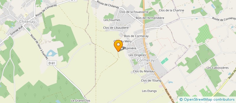 localisation de l'entreprise SUCOURET  LE CONTROIS-EN-SOLOGNE