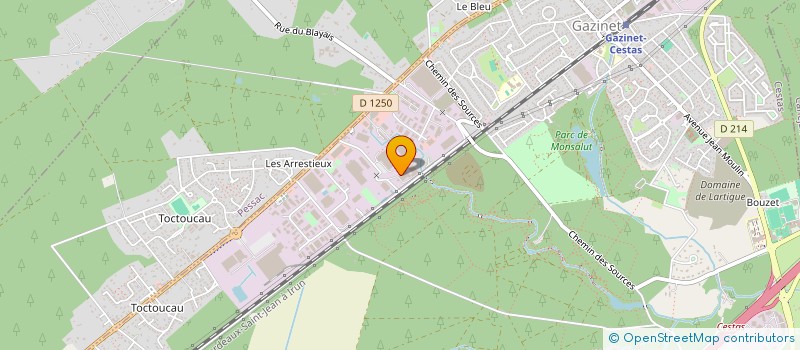 localisation de l'entreprise SUCRE D AQUITAINE à CESTAS