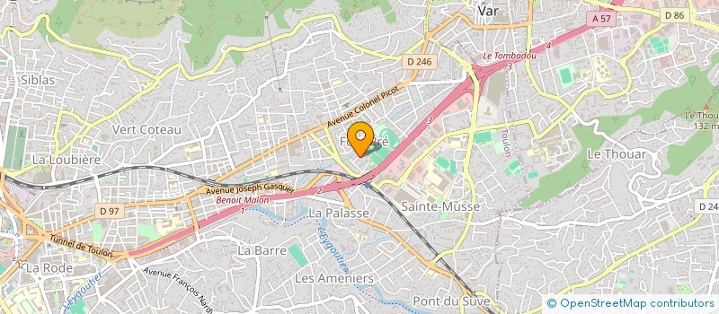 localisation de l'entreprise SUCRE D'ORGE MAYOL à TOULON