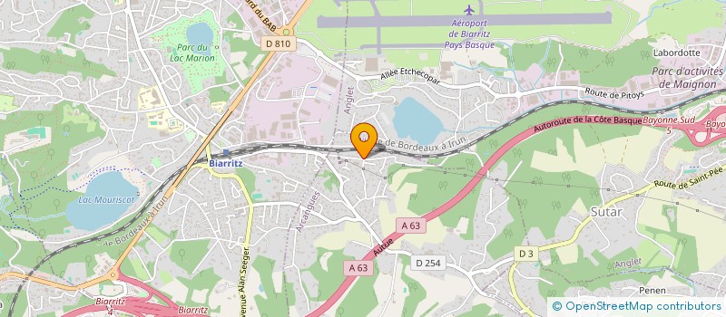 localisation de l'entreprise SUCRE GLACE  ARCANGUES