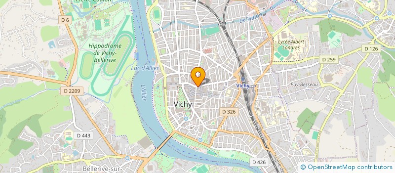 localisation de l'entreprise SUCRE GLACE à VICHY