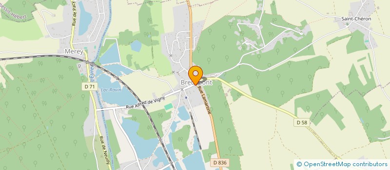 localisation de l'entreprise SUCRE GLACE à BREUILPONT
