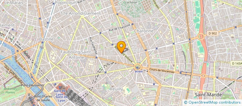 localisation de l'entreprise SUCRE & MIEL  PARIS