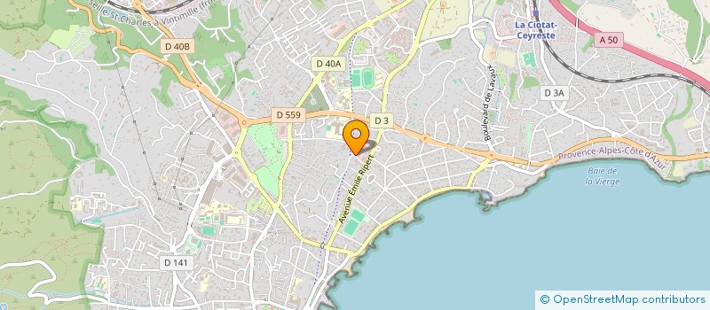 localisation de l'entreprise SUCRE SALE CREATION  LA CIOTAT