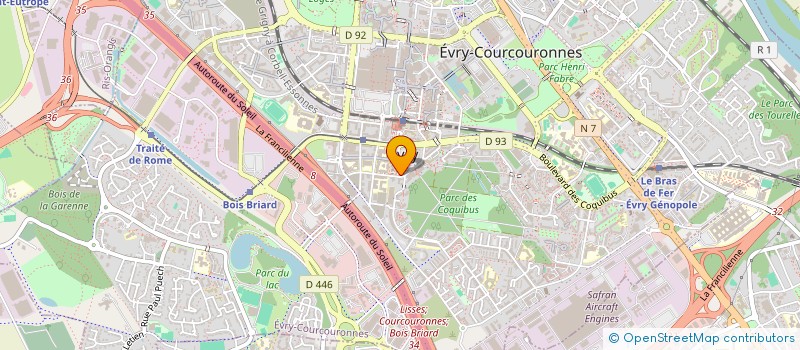 localisation de l'entreprise SUCRE SALE HM à EVRY-COURCOURONNES