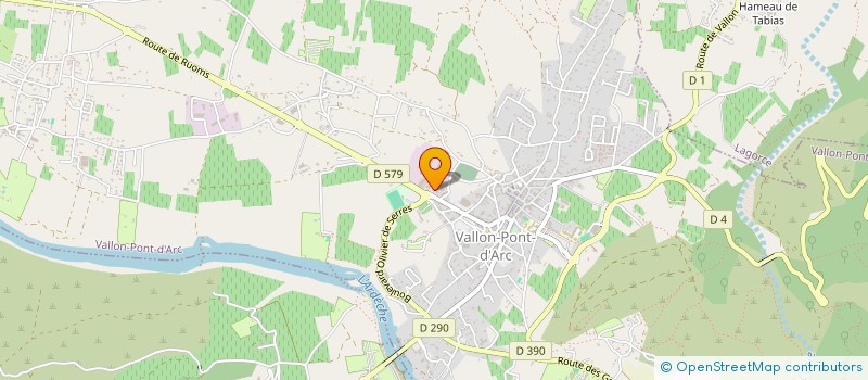 localisation de l'entreprise SUCREN à VALLON-PONT-D'ARC