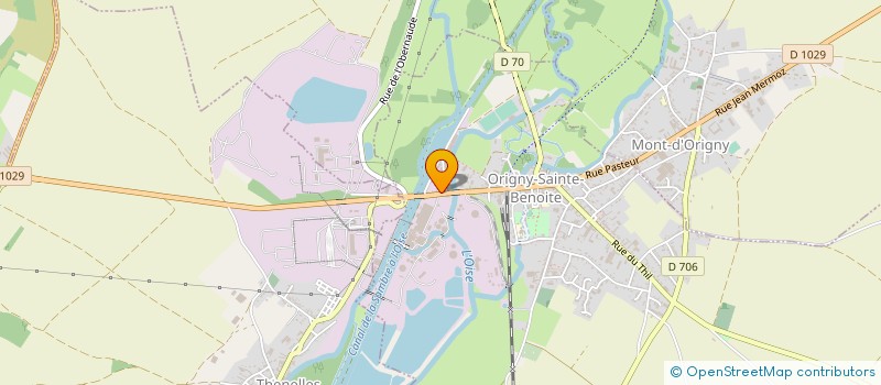 localisation de l'entreprise SUCRERIE DE BOIS ROUGE à ORIGNY-SAINTE-BENOITE