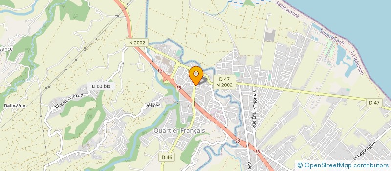 localisation de l'entreprise SUCRERIE DU GOL  SAINTE-SUZANNE