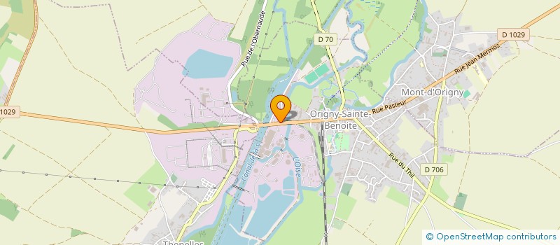 localisation de l'entreprise SUCRIERE DE LA REUNION à ORIGNY-SAINTE-BENOITE