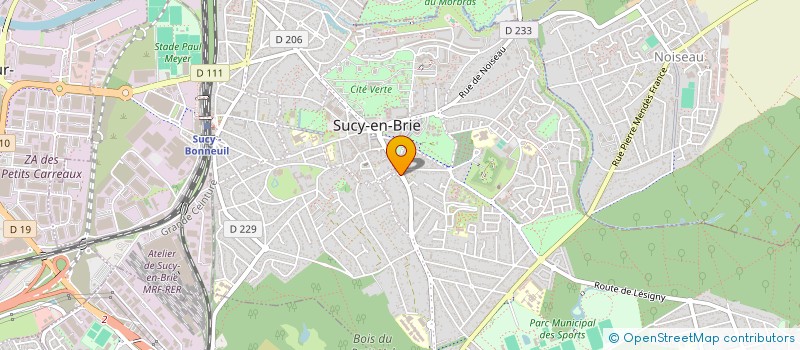 localisation de l'entreprise SUCY AUTO SERVICES à SUCY-EN-BRIE